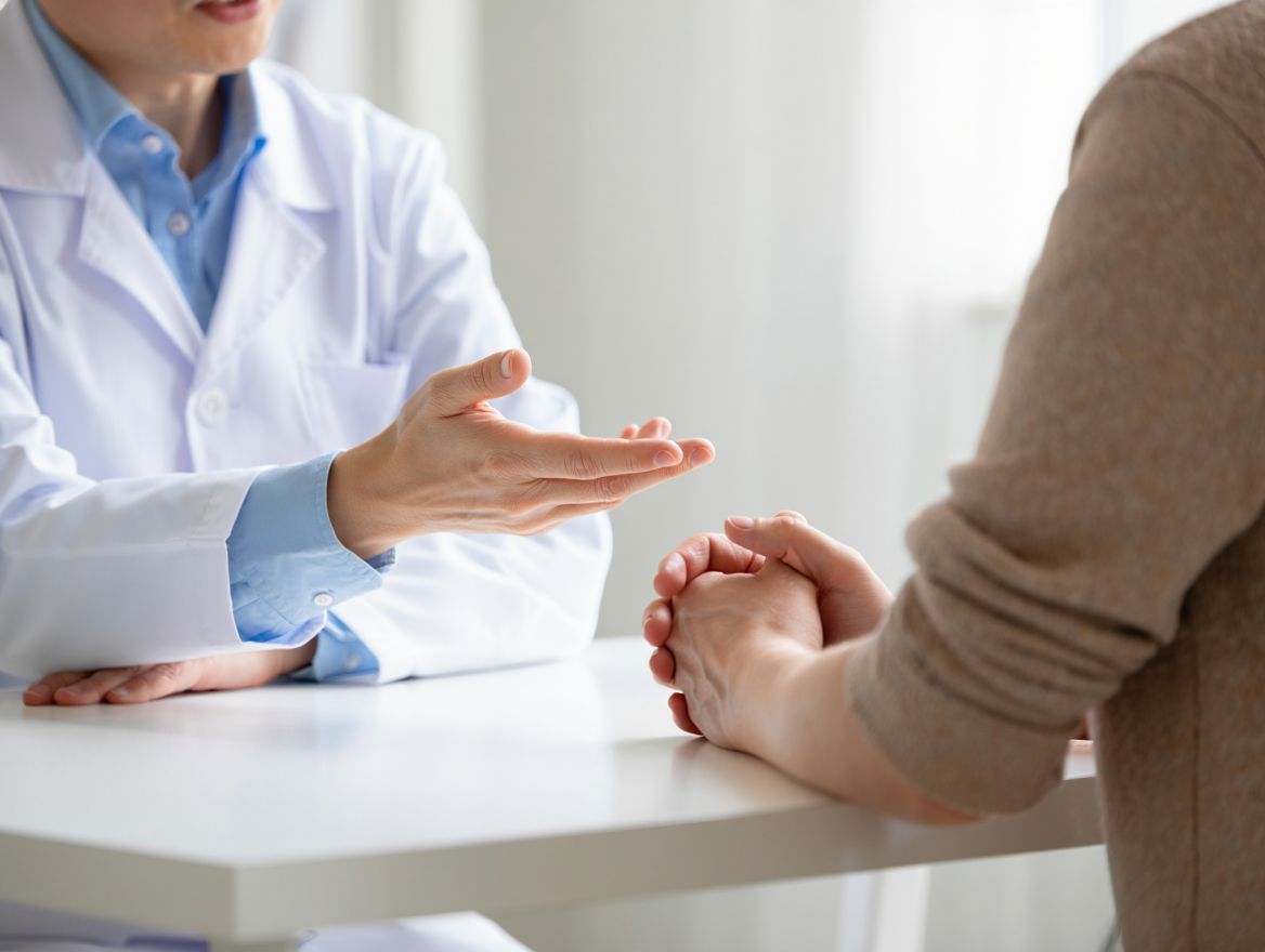 Врач сто-то объясняет пациенту